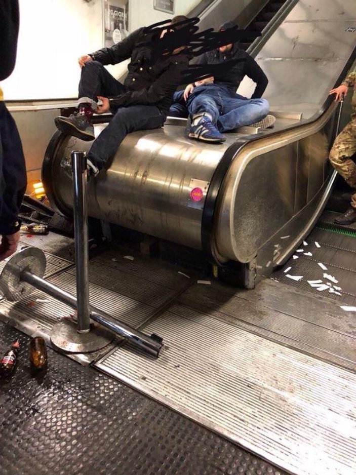 Roma CSKA maçı öncesi korkunç metro kazası - VİDEO