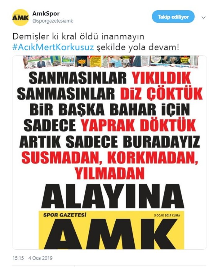 AMK gazetesi kapandı