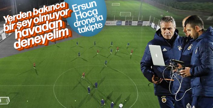 Galatasaray, drone'lu idman görüntülerini paylaştı
