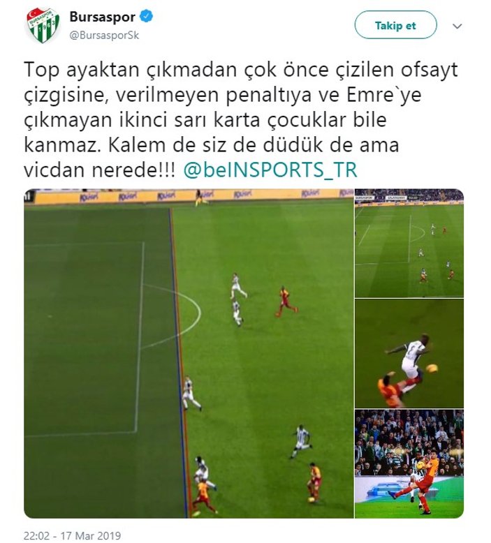 Bursaspor'dan VAR isyanı