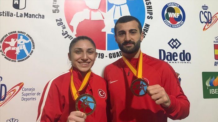 Karatede Aktaş ve Çoban Avrupa Şampiyonu