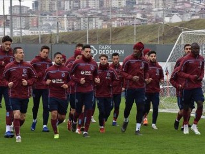 Trabzonspor çalışmalarını sürdürdü