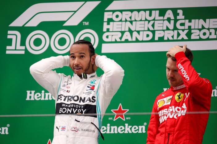 Formula 1'de 1000. yarışın kazananı Hamilton