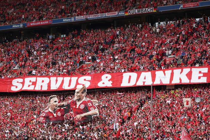 Ribery ile Robben Bayern'e veda etti