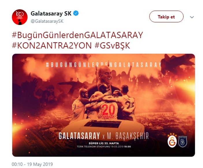 Başakşehir'den maç öncesi iddialı paylaşım