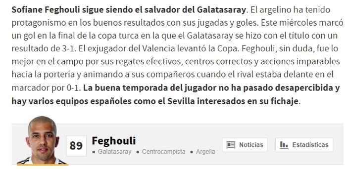 Sevilla Feghouli'nin peşinde