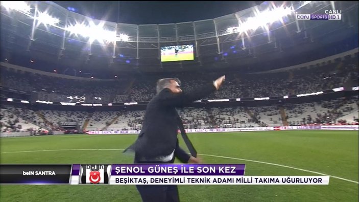 Şenol Güneş Beşiktaş'a üçlü çektirerek veda etti