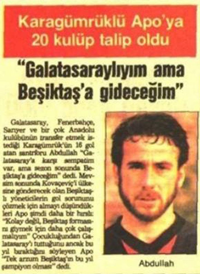 Abdullah Avcı'nın 'Beşiktaş'a gideceğim' dediği demeç