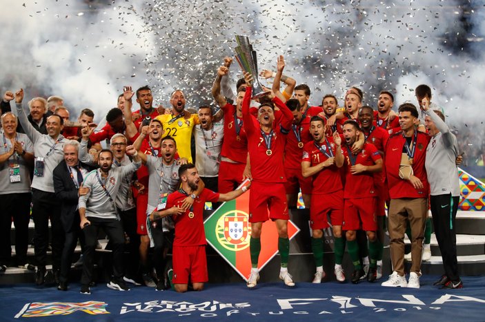 Hollanda'yı yenen Portekiz Uluslar Ligi'ni kazandı