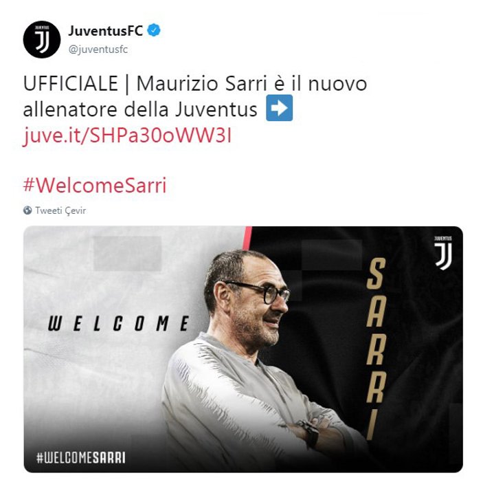 Maurizio Sarri Juventus'ta