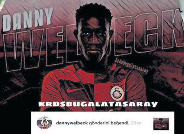 Welbeck G.Saray formalı fotoğrafını beğendi