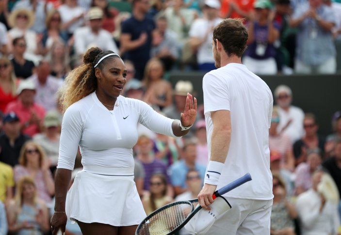 Serena Williams ve Andy Murray, Wimbledon'dan elendi