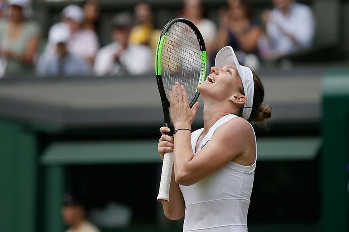 Halep ilk kez Wimbledon'da finalde