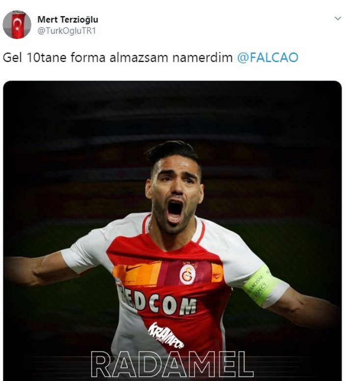 Galatasaraylı taraftarların Falcao heyecanı