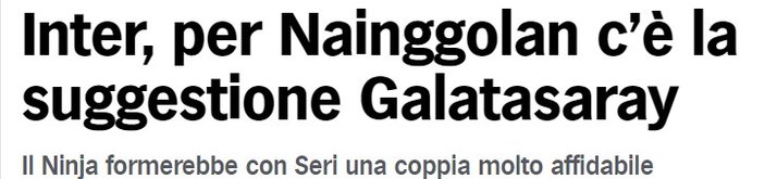 İtalyan basını: Nainggolan Galatasaray'a geliyor