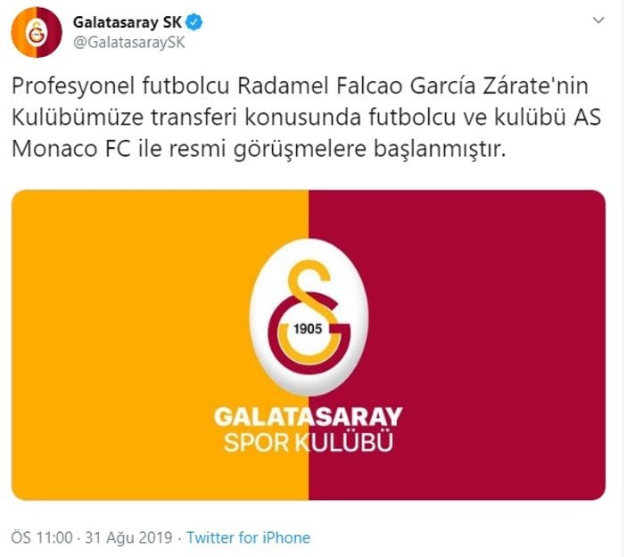 Radamel Falcao Galatasaray'da