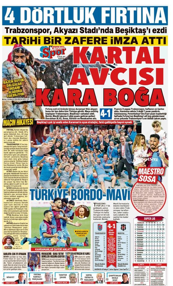 Yerel basından Trabzon'a büyük övgü