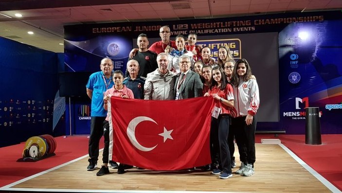 Genç halterci Gamze Karakol Avrupa şampiyonu