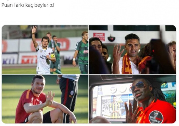 Beşiktaş-Galatasaray maçının capsleri