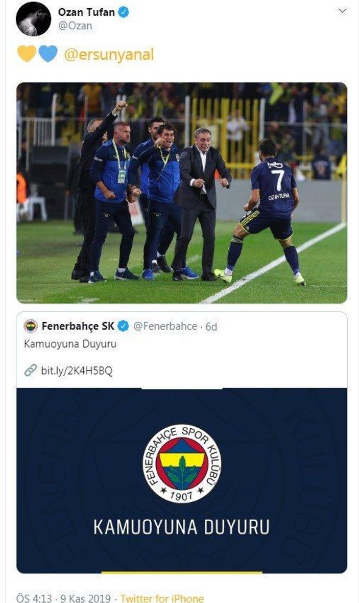 Fenerbahçe'den 'tartışma' yalanlaması