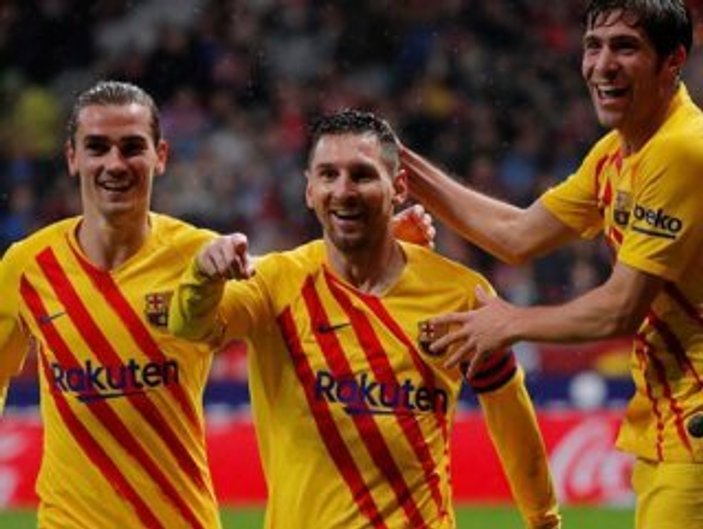 Barcelona, Atletico Madrid'i Messi'yle yıktı