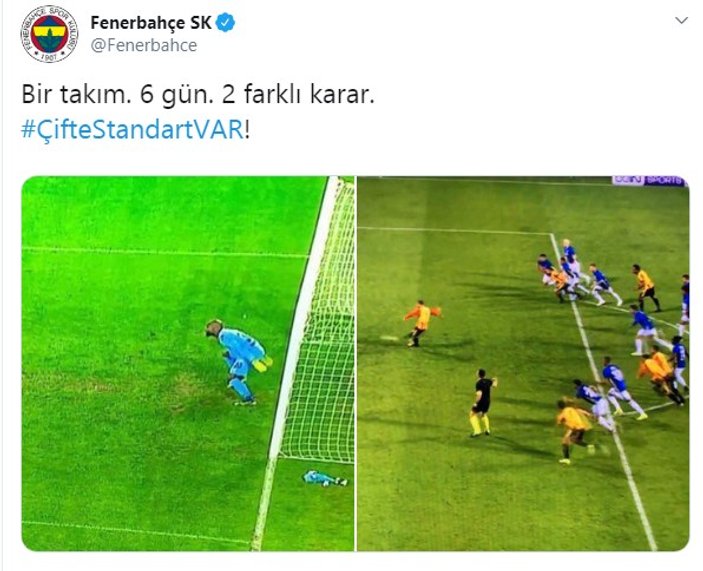 Fenerbahçe yine kural hatası yapıldı diyor