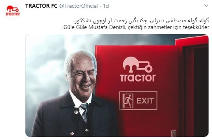 Tractor Sazi, Mustafa Denizli ile yollarını ayırdı