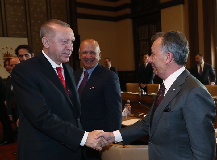 Cumhurbaşkanı Erdoğan kulüp başkanlarını kabul etti
