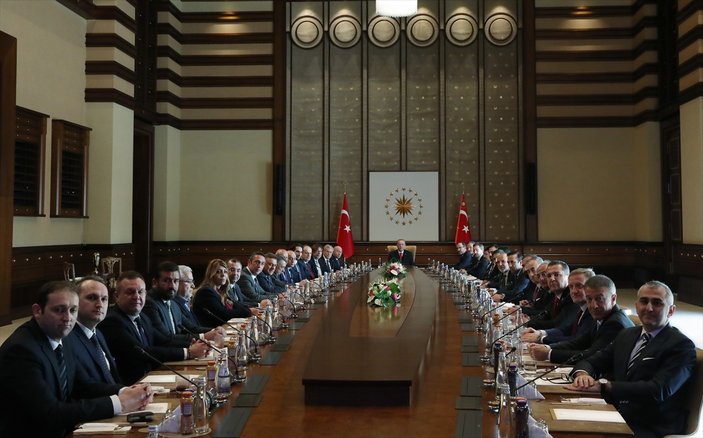 Cumhurbaşkanı Erdoğan kulüp başkanlarını kabul etti