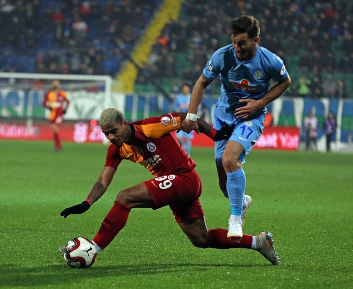 Galatasaray Rize'den avantajlı döndü