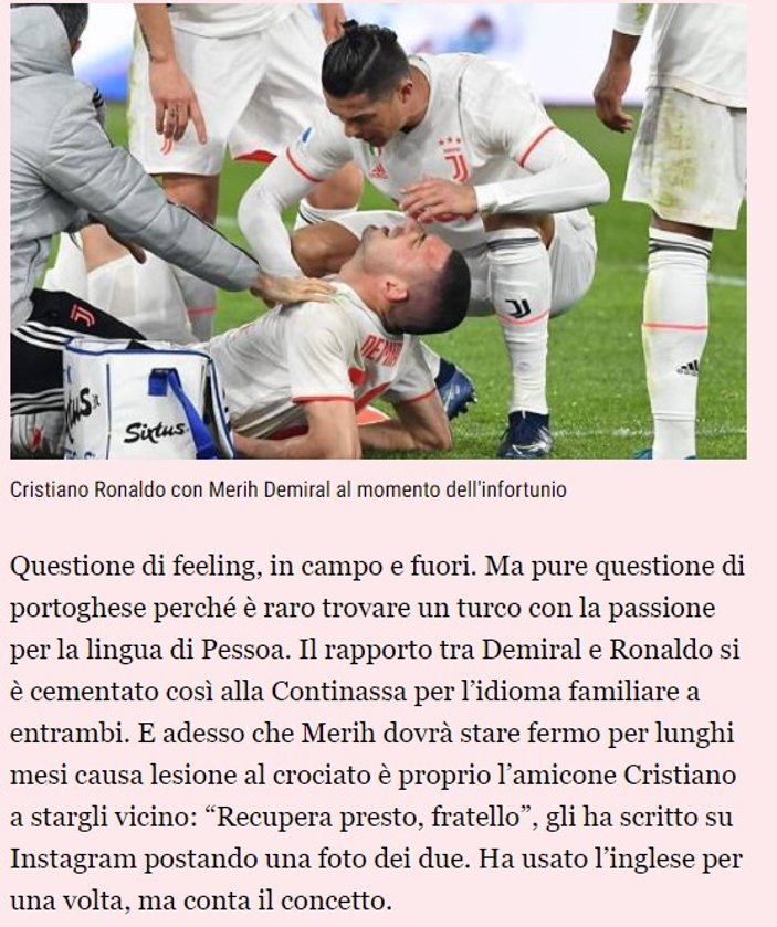 İtalyan basını: Ronaldo, Merih'in üzerine titriyor