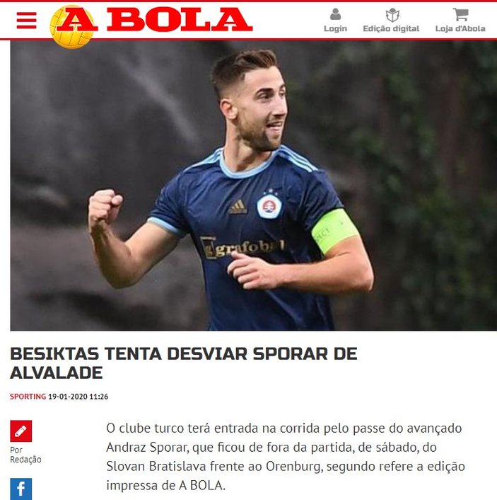 Portekiz basını: Beşiktaş Sporar'ı alıyor