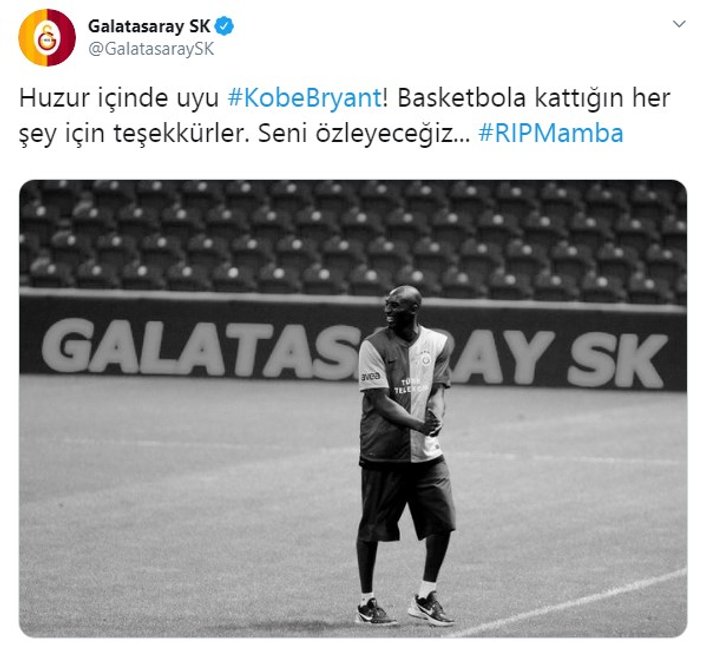 Kobe Bryant Galatasaray antrenmanına gelmişti