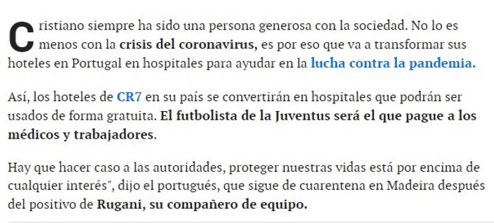 Ronaldo, lüks oteller zincirini hastaneye dönüştürecek