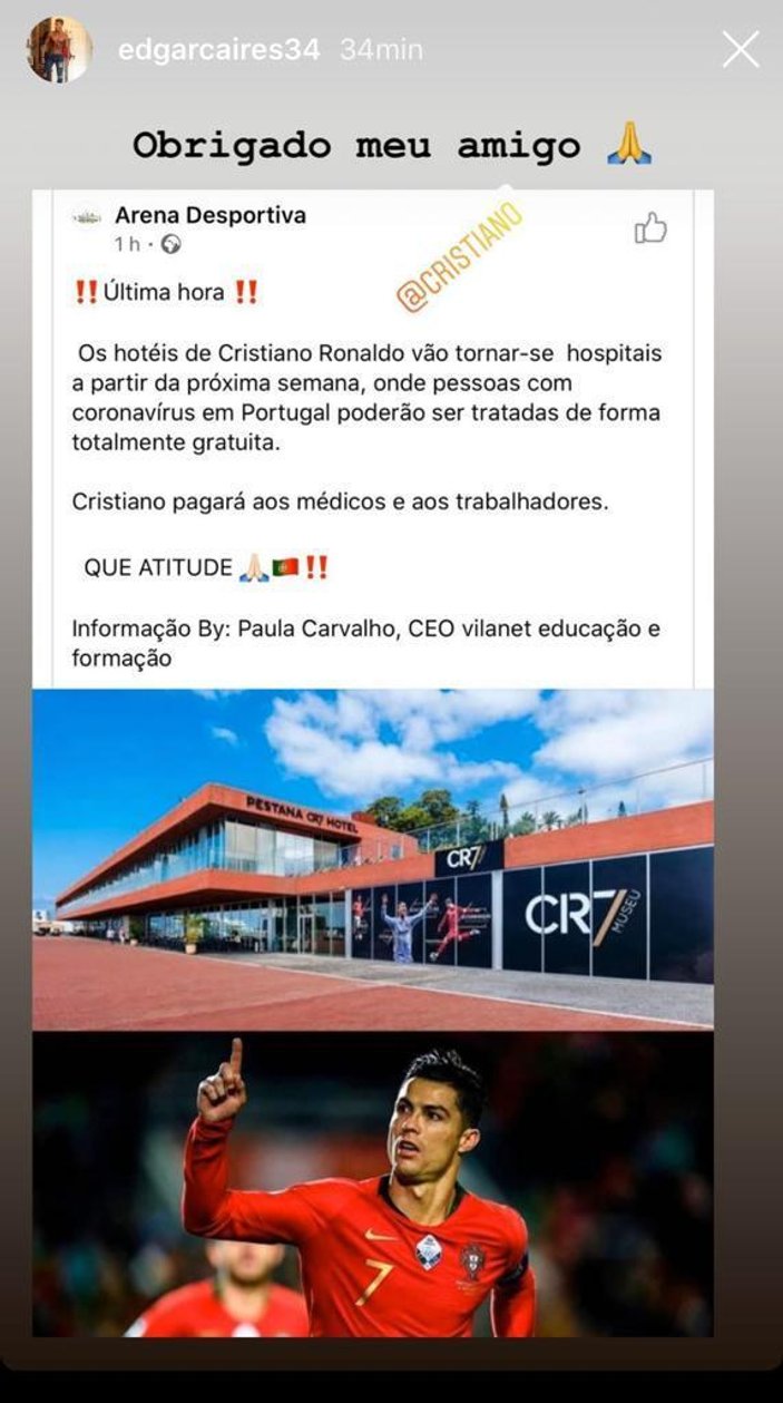 Ronaldo, lüks oteller zincirini hastaneye dönüştürecek