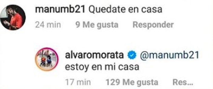 Alvaro Morata: Evdeyim zaten