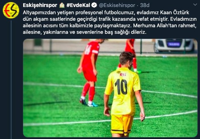 Eskişehirsporlu Kaan Öztürk vefat etti