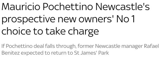 Newcastle'ın ilk seçeneği Pochettino