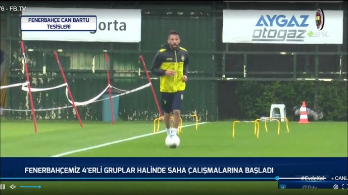 Fenerbahçeli futbolcular çalışmalara başladı