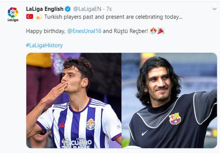 La Liga, Rüştü Reçber ve Enes Ünal'ı unutmadı