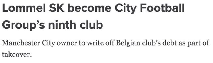Manchester City'nin sahibi 9'uncu kulübünü satın aldı