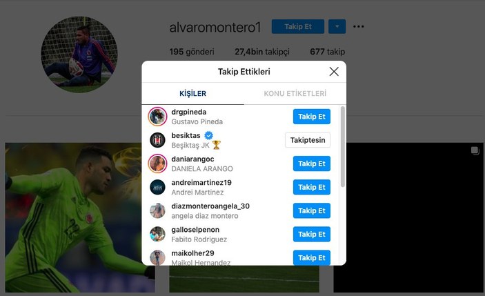 Alvaro Montero, Beşiktaş'ı takibe aldı
