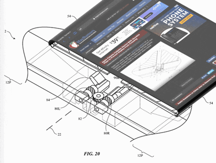 Apple'ın katlanabilir iPhone planlarını gösteren yeni patent