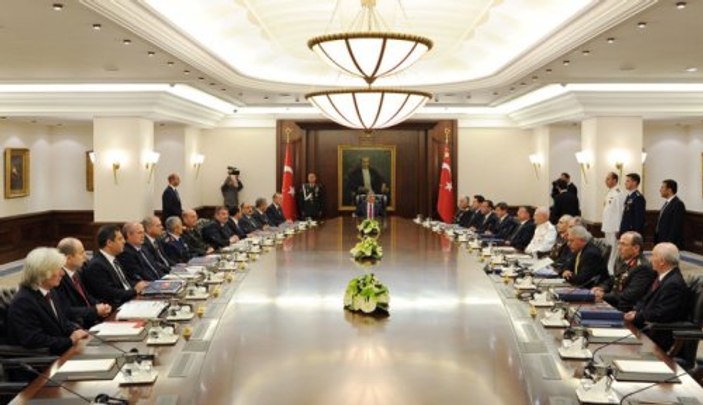 MGK'da yeni oturma düzeni