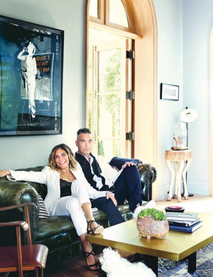 Robbie Williams ve Türk asıllı eşi Ayda'nın muhteşem evi