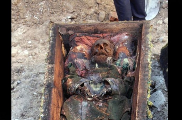 Ardahan'da temel kazısında Rus General'in mezarı bulundu