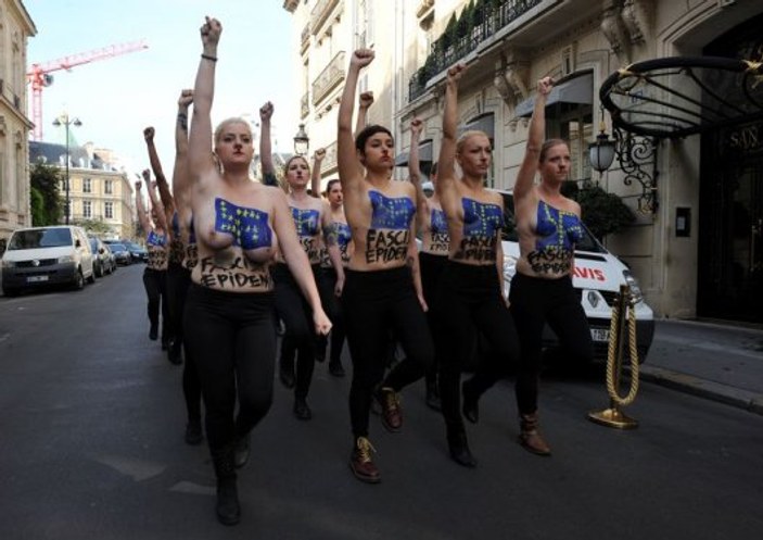 FEMEN'in Paris eylemi
