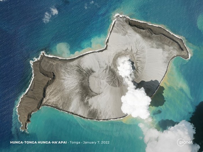 Tonga'daki yanardağ patlamasının atmosfere etkileri araştırılıyor