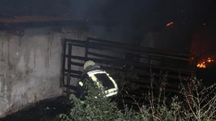Manisa'da bir çiftlikte yangın çıktı