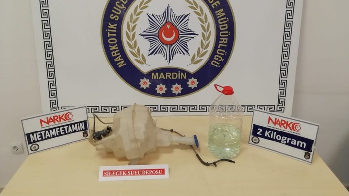 Mardin'de silecek suyu deposunda uyuşturucu yakalandı